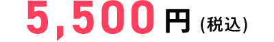 5,500円（税込）